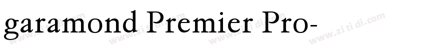 garamond Premier Pro字体转换